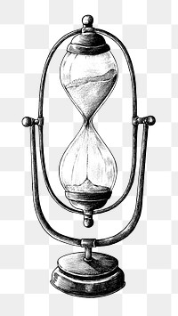 Hand drawn hourglass design element