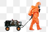 Safety working png sticker, PPE suit  image on transparent background