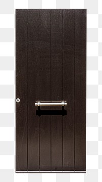Wooden house door png clipart, brown modern interior