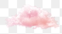 Pink cloud png, cumulus sticker design