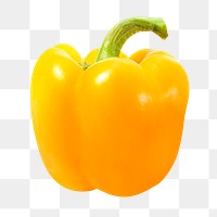 Yellow capsicum png clipart, vegetable, organic ingredient