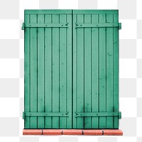 Ledged window  png clipart, green wood, exterior design