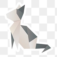 Cat paper craft animal png cut out