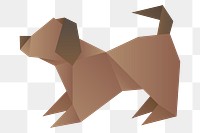 Dog paper craft animal png cut out