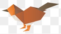 Sparrow paper craft png side view