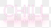 Chill png text neon font typography