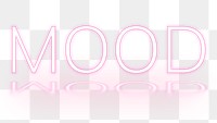 Png Mood pink neon typography font