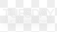  Png Tuesday text neon font typography