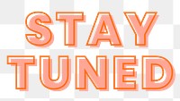 Stay tuned typography design element