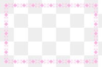 Pink ornamental frame design element