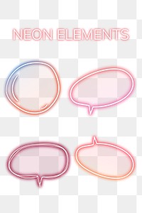 Colorful speech balloon design element collection