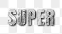 Super uppercase letters typography design element