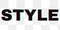 Blurred STYLE png black typography word