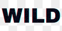 Transparent png wild neon text bold font