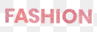 Fashion red png trendy typography sticker