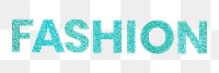 Fashion shimmery aqua blue png social media sticker