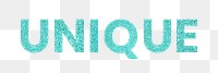 Unique shimmery aqua blue png social media sticker