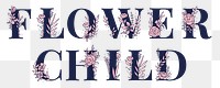 Flower Child png feminine font