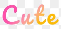 Png clipart cute doodle lettering colorful word art