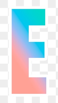 Png font e pastel typeface colorful gradient pattern