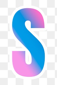 Png font s pastel typeface colorful gradient pattern