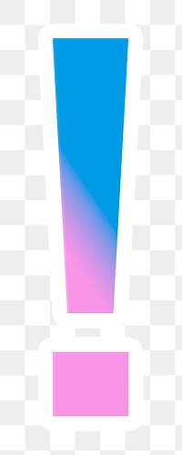 Gradient exclamation mark png icon