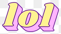 Lol word png bold typography