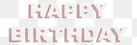 Text happy birthday png typography font