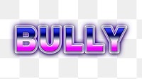 Bully retro style word design element