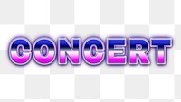 Concert retro style word design element