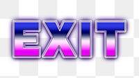 Exit retro style word design element