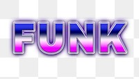 Funk retro style word design element