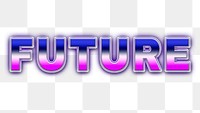 Future retro style word design element