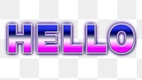 Hello retro style word design element