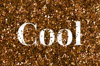 Cool glittery message png typography word