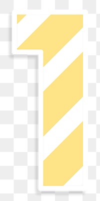Number one  font illustration png stripe pattern