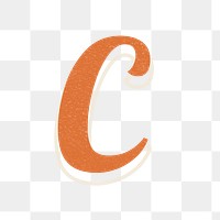 Letter C bold font lettering | Premium PNG Sticker - rawpixel