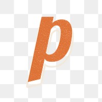 Letter P bold font lettering