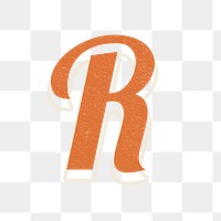 Letter R bold font lettering