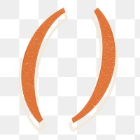 Parentheses sign png lettering icon