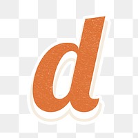 Letter D bold font lettering