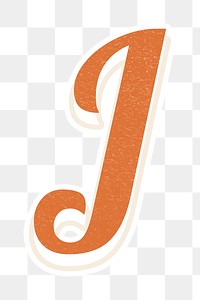 J letter vintage font lettering alphabet
