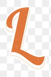 Letter L png handwriting font alphabet lettering