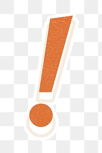 Exclamation sign png lettering icon