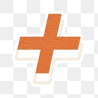 Math plus sign png lettering icon