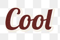 Retro word cool typography design element