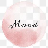 Mood calligraphy png on pastel pink