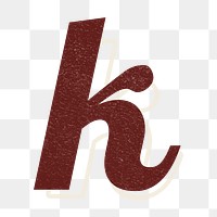 Letter K font printable z | Premium PNG Sticker - rawpixel