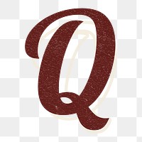 Letter Q abc calligraphy handwriting font and typography png