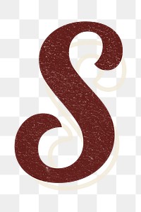 Letter S abc calligraphy handwriting font and typography png